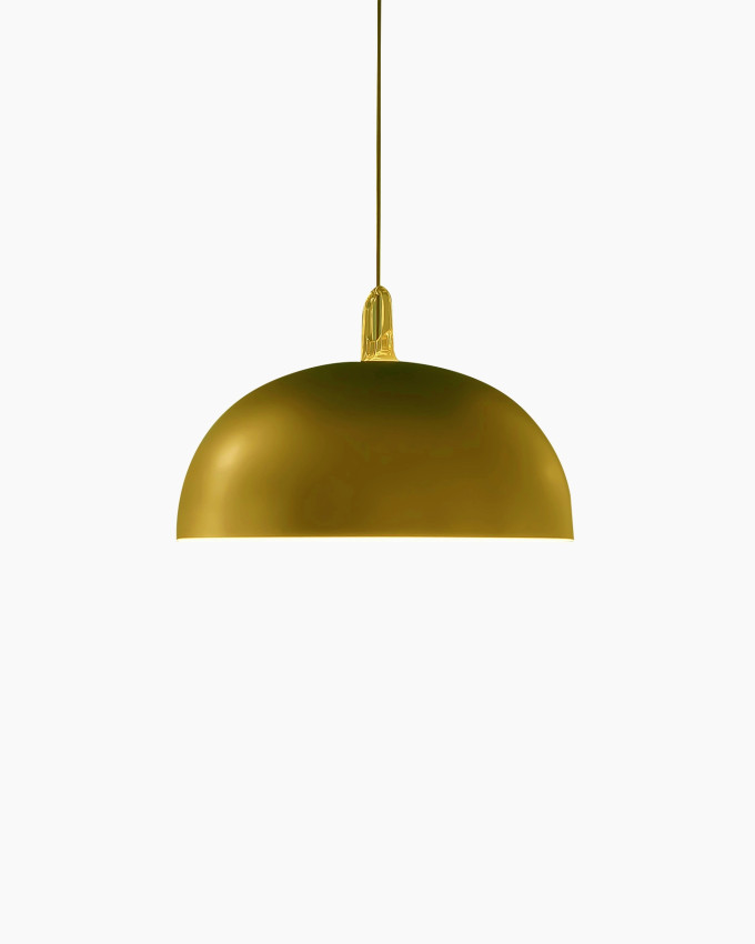 Modern Brushed Dome Pendant Light