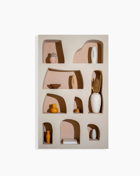 Minimalist Organic Alcove Display Cabinet