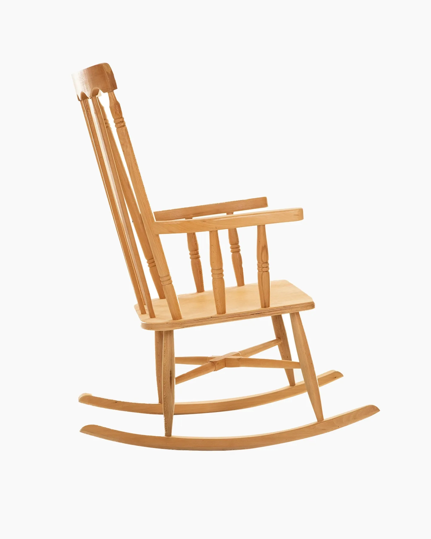 Brown wooden rocking chair Brown wooden rocking chair